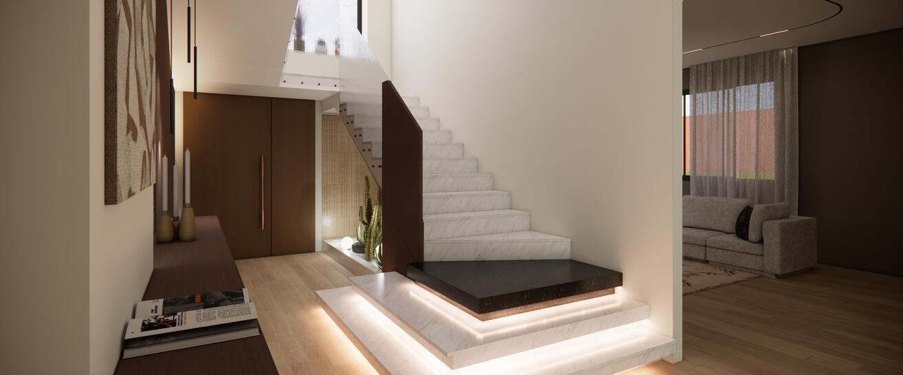 Contemporary villa design in Hydra, Algiers, Algeria — a refined architectural creation by darchitecture that blends modern elegance with Algerian identity and Mediterranean charm.